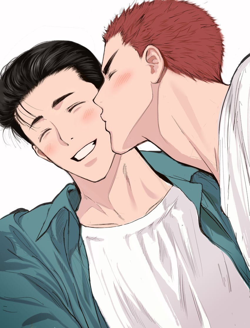 sakuragi hanamichi and mito youhei (slam dunk) drawn by llll_100