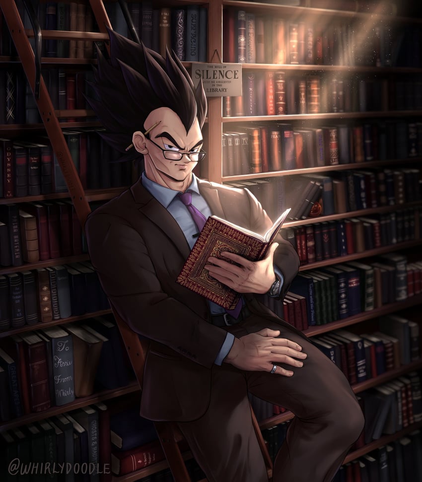 vegeta (dragon ball and 1 more) drawn by whirlydoodle