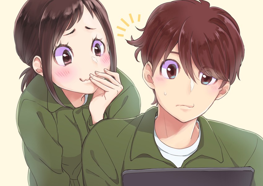 amakasu hisone and okonogi haruto (hisone to masotan) drawn by itsu_(ami)