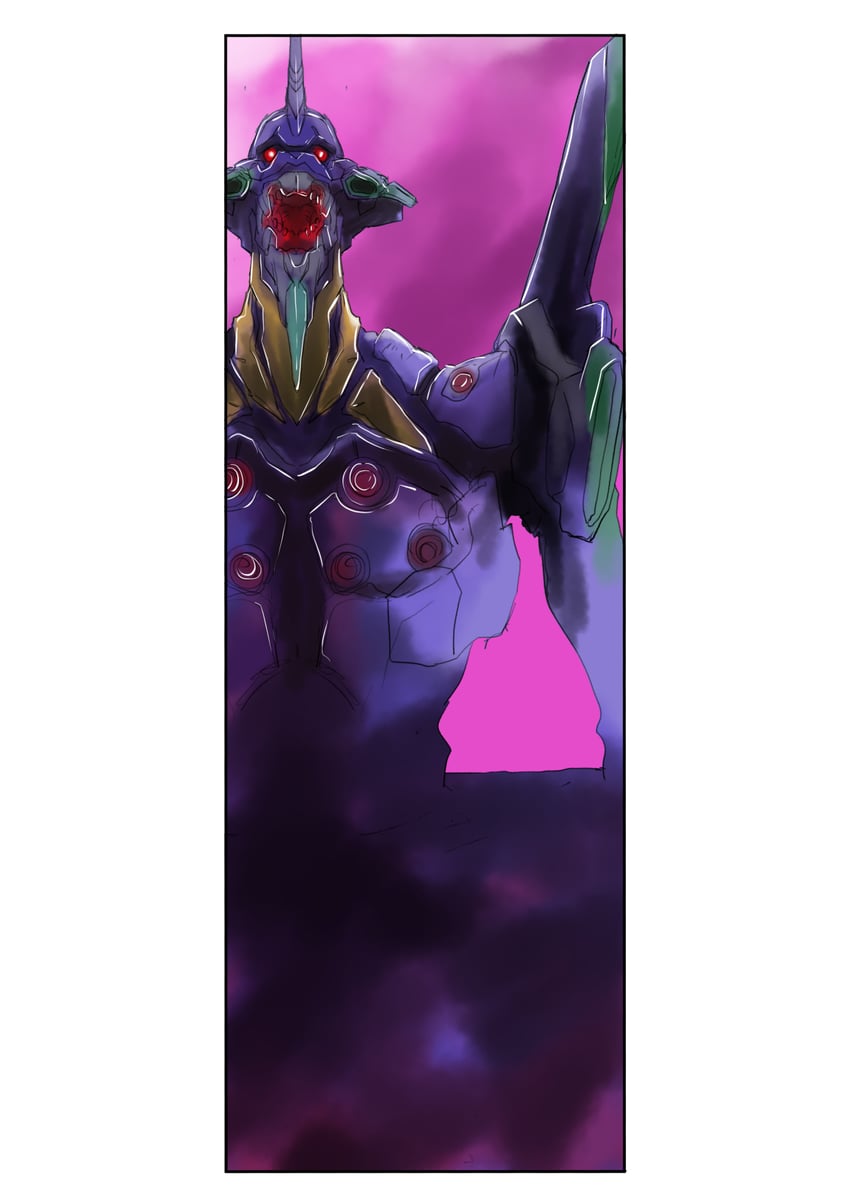eva 01 (neon genesis evangelion and 2 more) drawn by taiga_hiroyuki