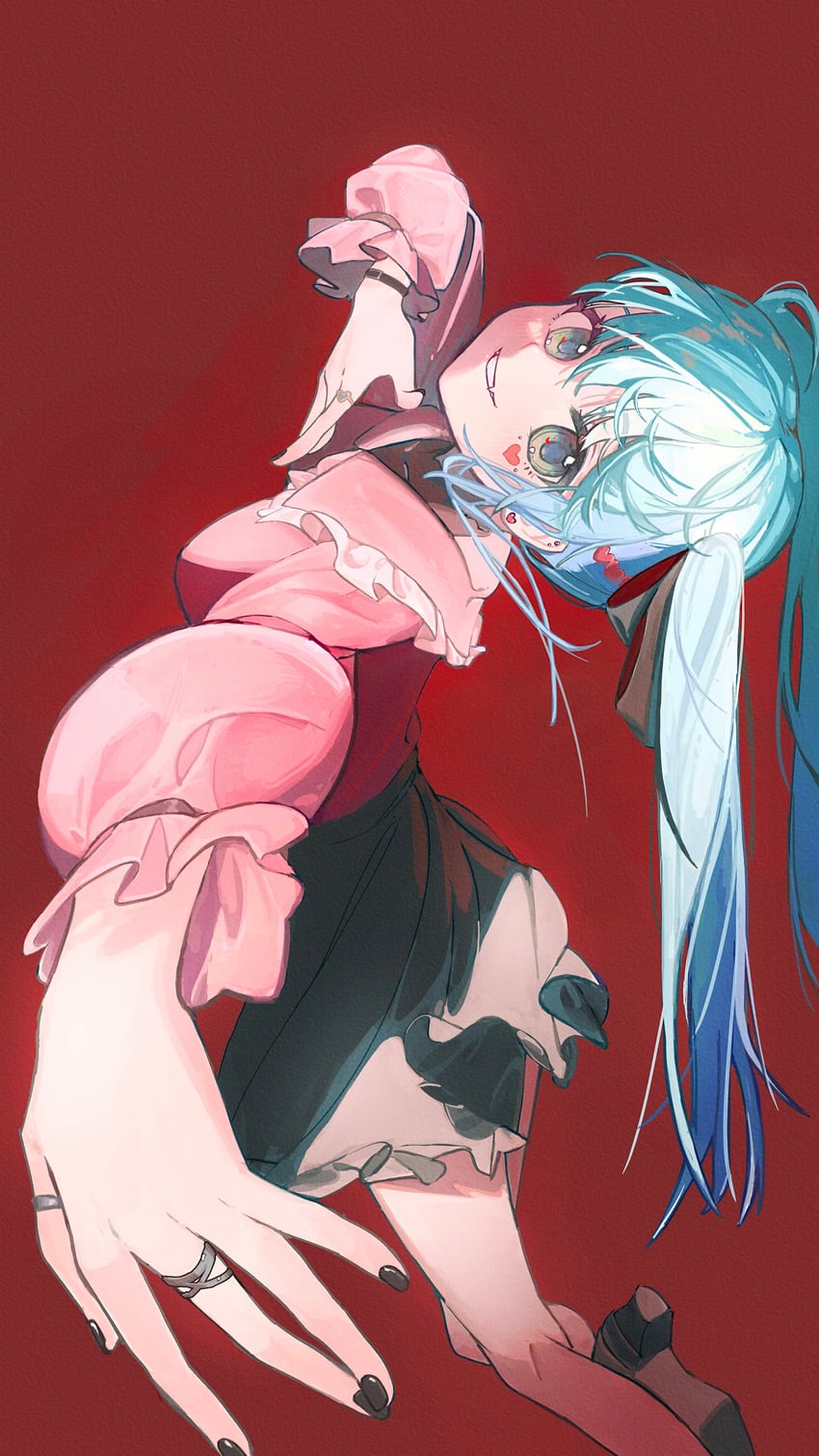 hatsune miku (vocaloid and 1 more) drawn by wusubamineko
