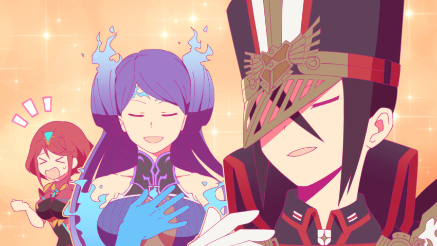 pyra, morag ladair, and brighid (xenoblade chronicles and 1 more) drawn by rein_(drop_32)