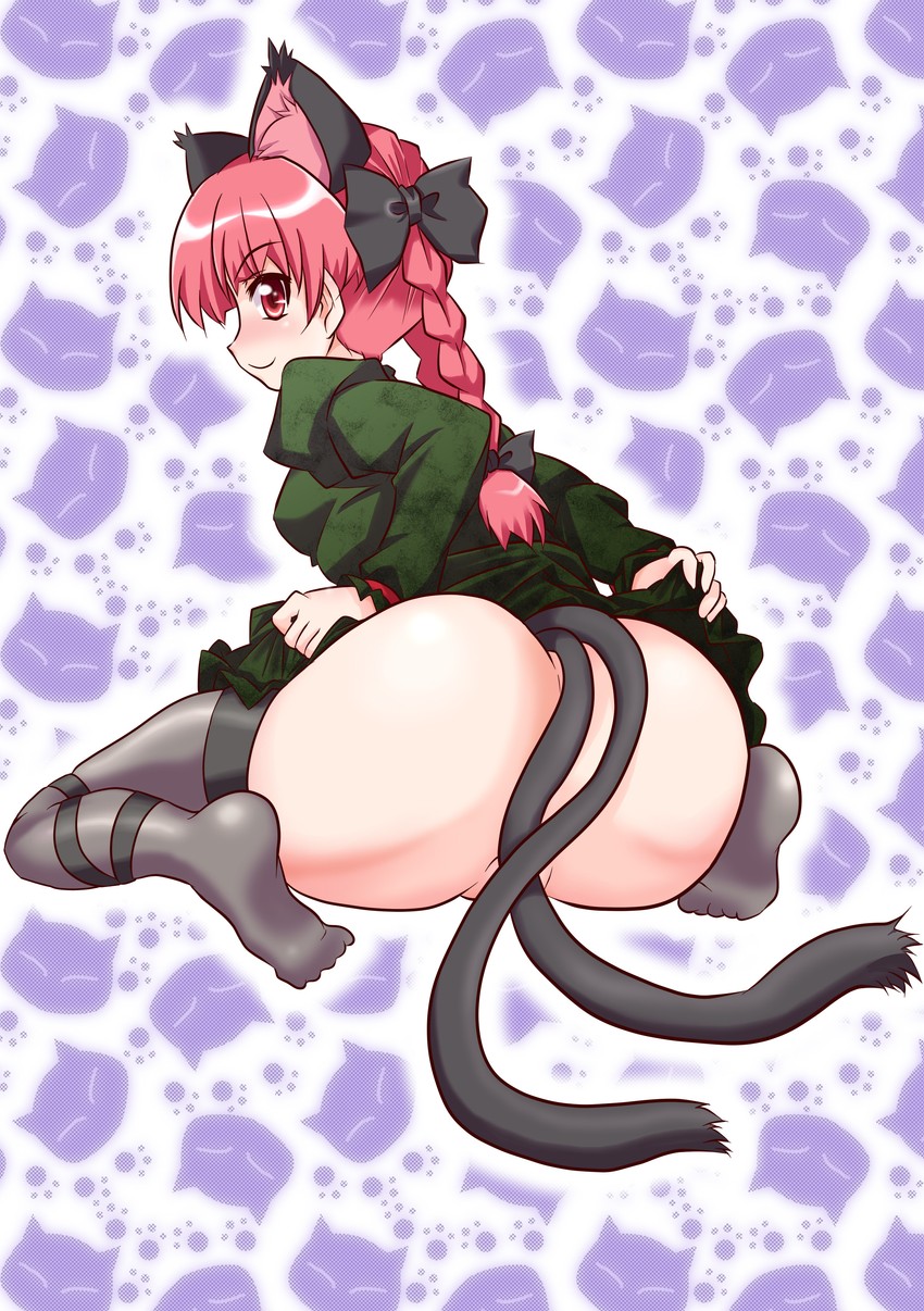 kaenbyou rin (touhou) drawn by kairakuen_umenoka