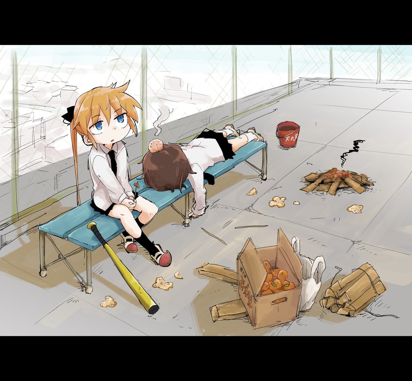 sonya and oribe yasuna (kill me baby) drawn by sekichuu_(unholywars12)