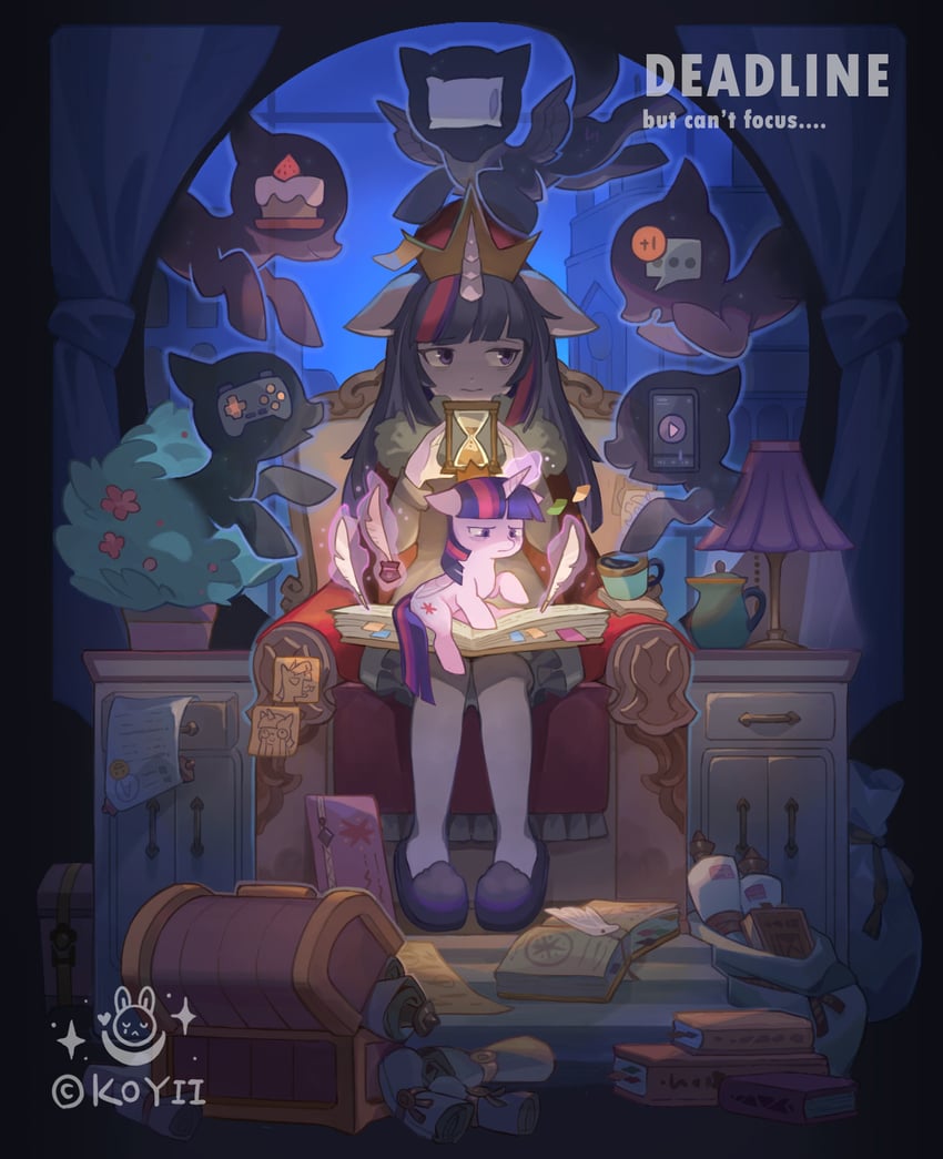 twilight sparkle (my little pony and 1 more) drawn by koyii-kong