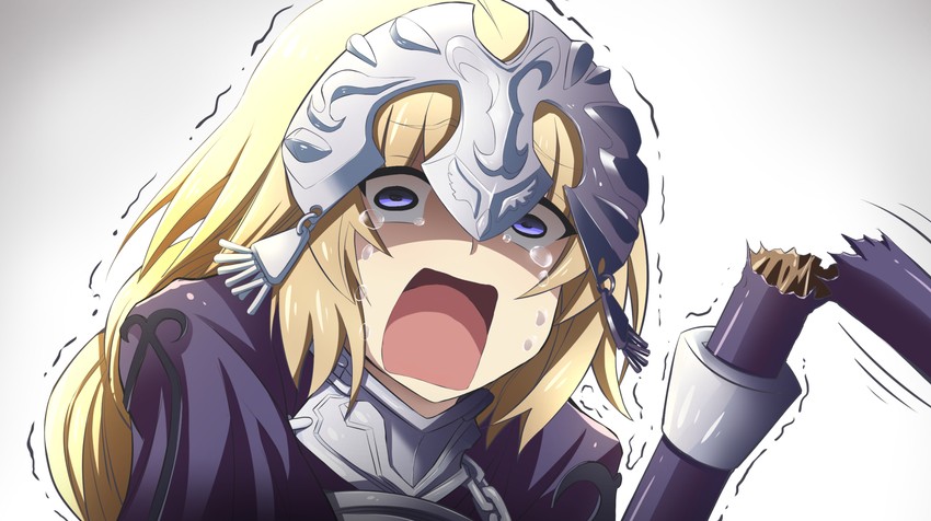jeanne d'arc (fate and 2 more) drawn by fujitaka_nasu