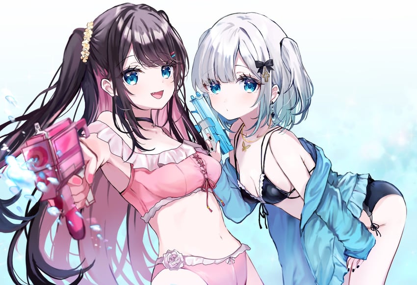 kaga sumire and kaga nazuna (vspo!) drawn by parore