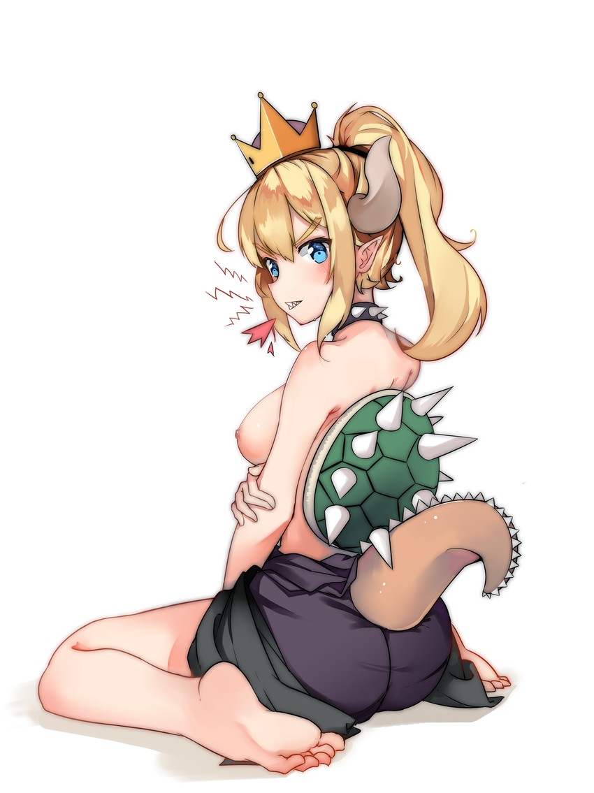 bowsette (mario and 1 more) drawn by small_rabbit