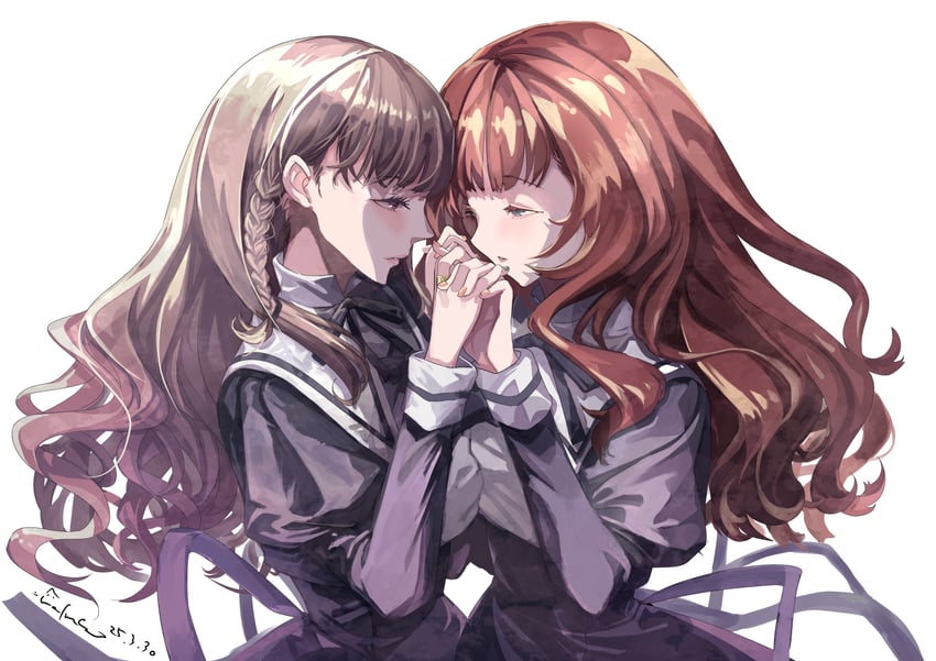 kaede johan nouvel and izawa mikako (real life and 1 more) drawn by wednesday_(starsilver)