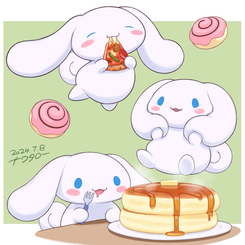 cinnamoroll (sanrio and 1 more) drawn by gomuhimo_(nawataro)