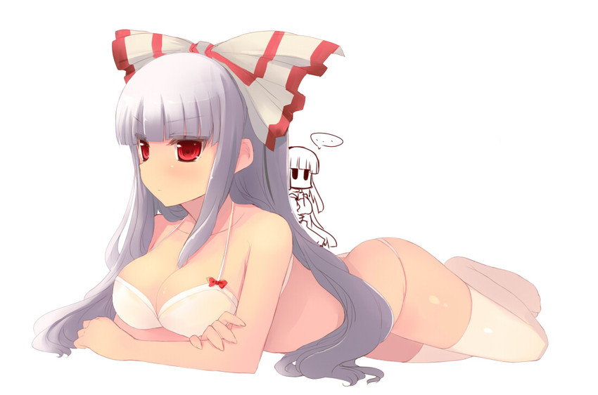 fujiwara no mokou and houraisan kaguya (touhou) drawn by shin_(new)