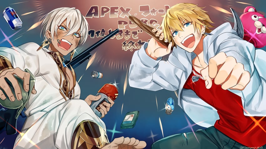ex albio and ibrahim (nijisanji and 3 more) drawn by ninahachi