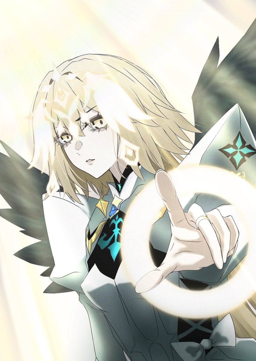 jeanne d'arc and metatron jeanne (fate and 1 more) drawn by nknnkn1368