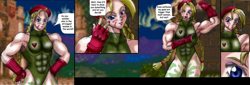 cammy white (street fighter) drawn by kitsunekun and rhinehartd