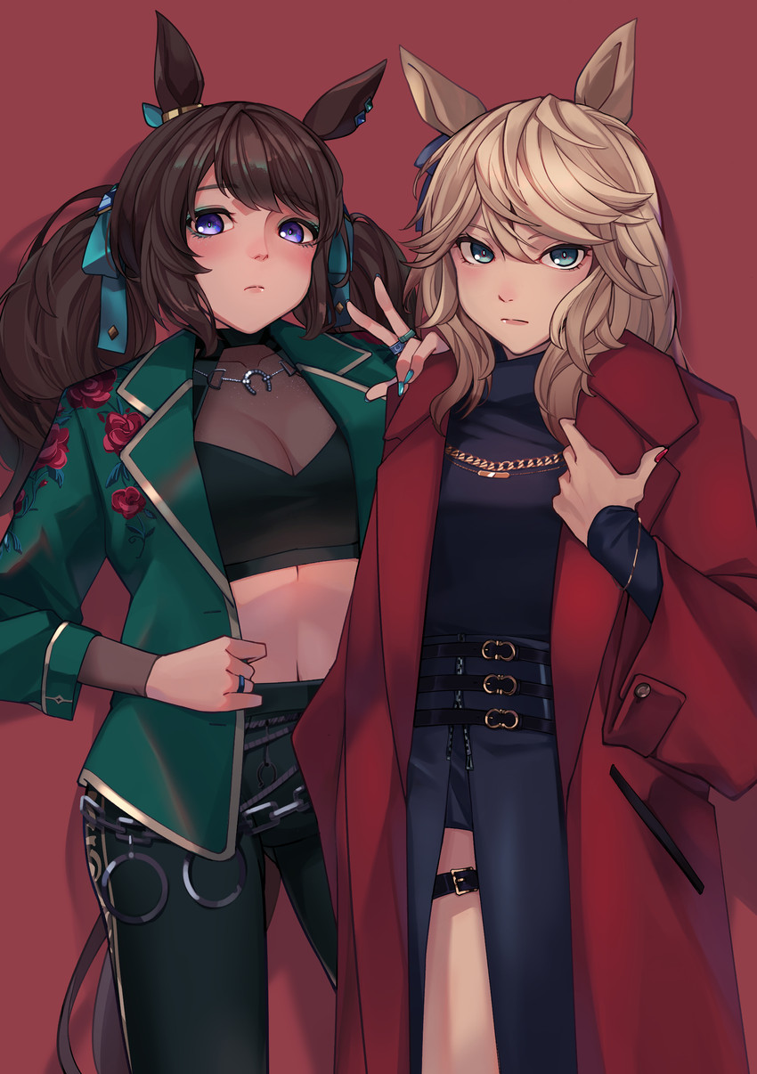 gold city and tosen jordan (umamusume) drawn by fuyukayui