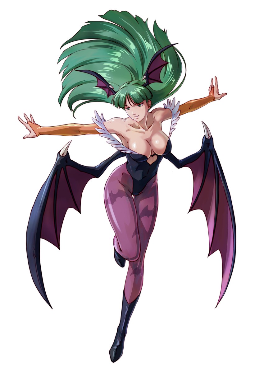 morrigan aensland (darkstalkers and 1 more) drawn by morioka_yasuto