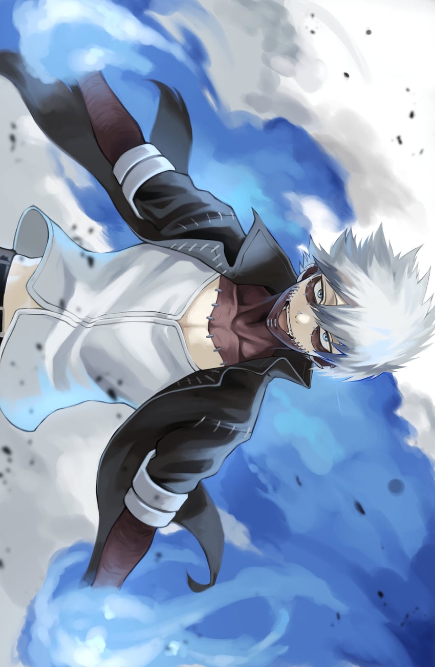 dabi and todoroki touya (boku no hero academia) drawn by fengling_(furin-jp)