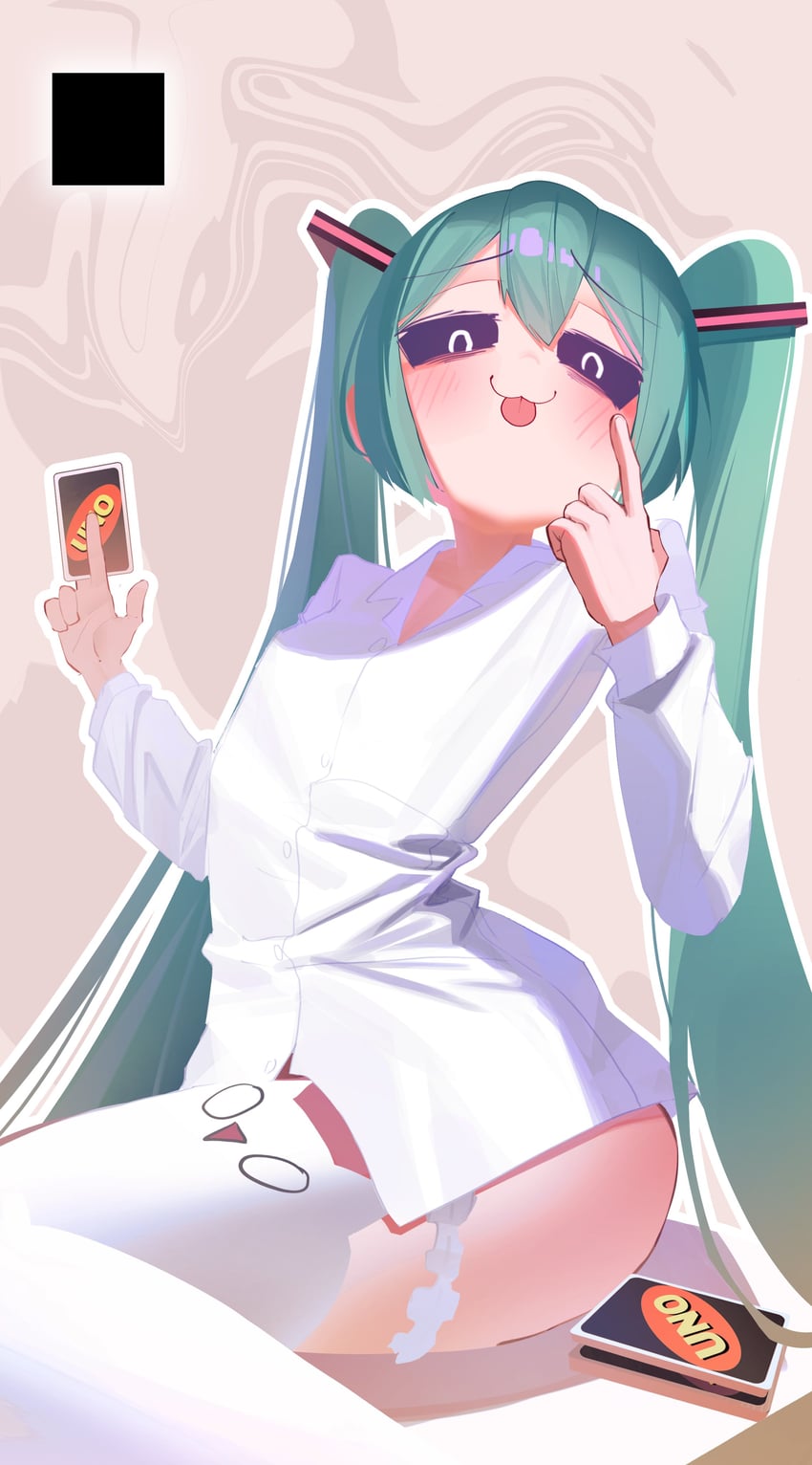 hatsune miku (vocaloid and 1 more) drawn by hakhpu