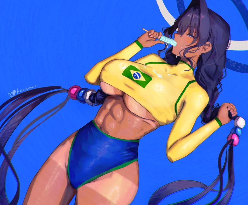 ouro kronii (hololive and 1 more) drawn by erasorpepero