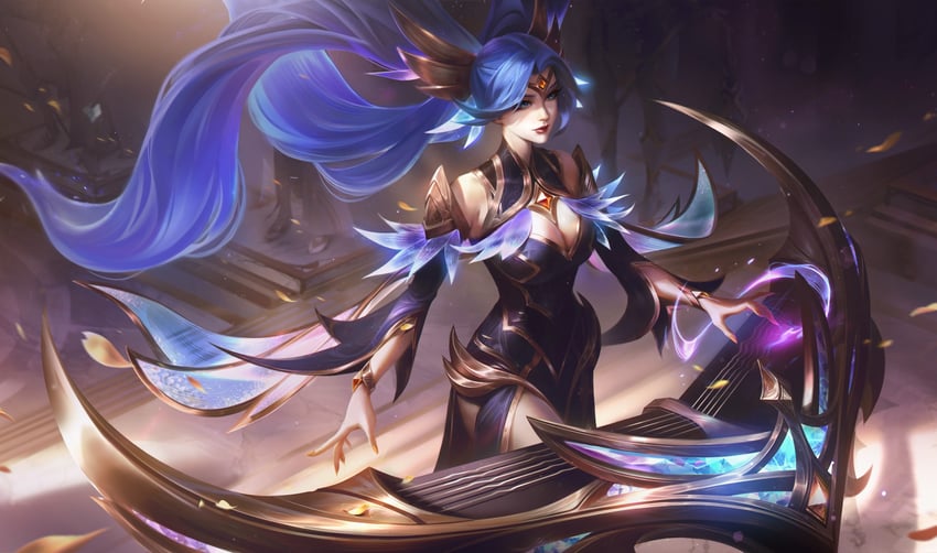 sona and victorious sona (league of legends) drawn by pandart-studio