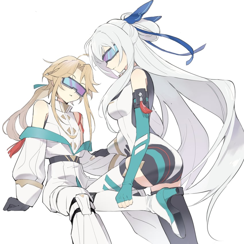 jingliu and yanqing (honkai and 1 more) drawn by xia_hua