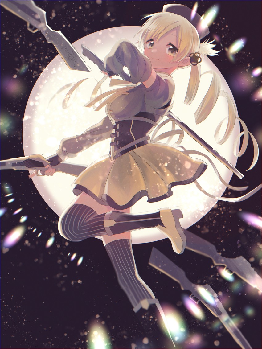 tomoe mami (mahou shoujo madoka magica) drawn by morisata