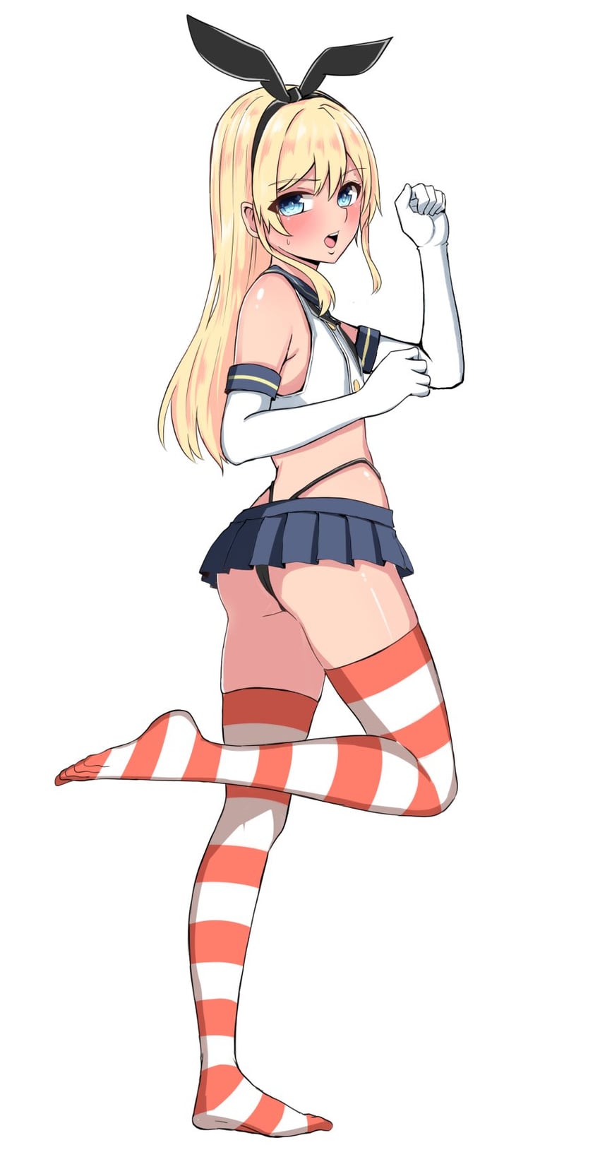 shimakaze and shimakaze-kun (original and 1 more) drawn by baretto_(karasi07)