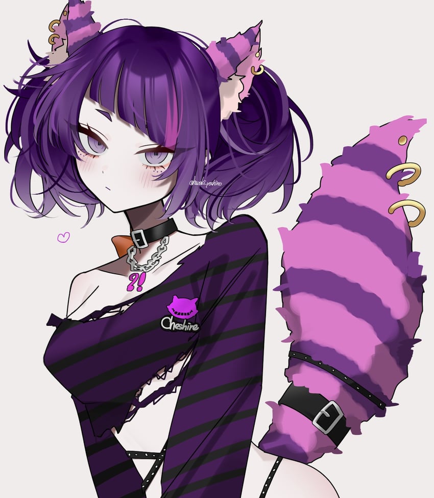 tanaka mamimi and cheshire cat (idolmaster and 2 more) drawn by hazaki_yoshino