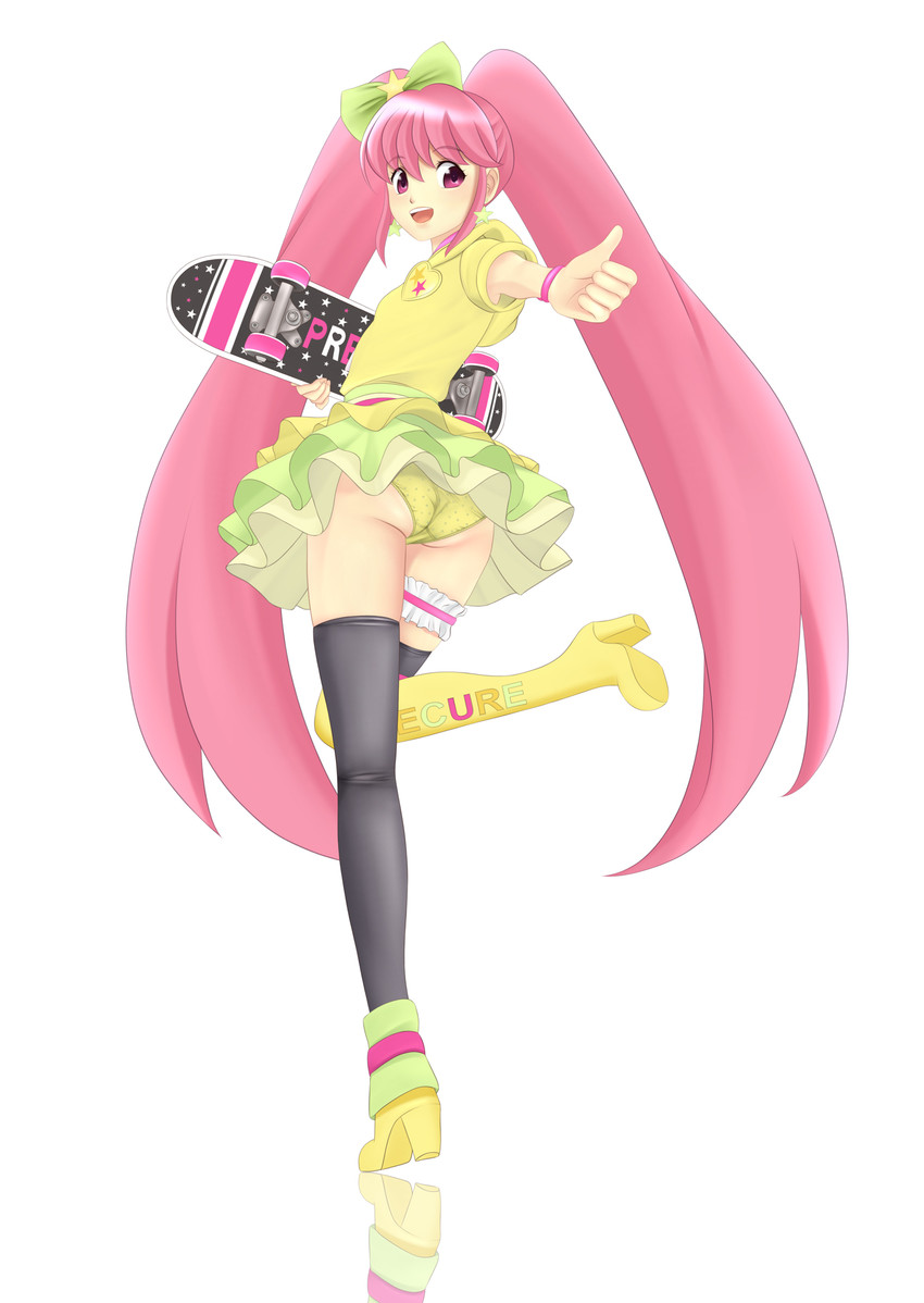 aino megumi and cure lovely (precure and 1 more) drawn by hyong