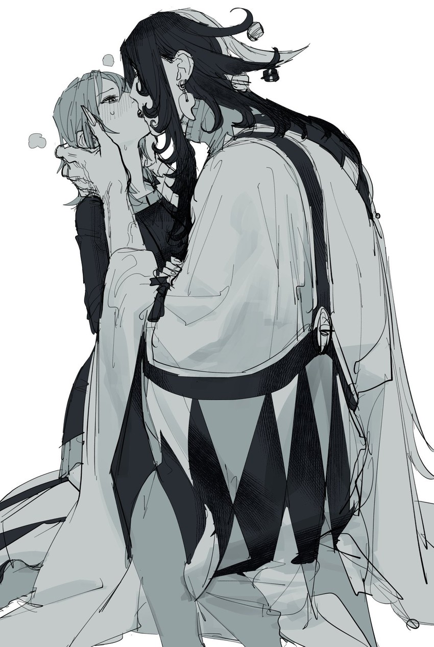 fujimaru ritsuka and ashiya douman (fate and 1 more) drawn by 6kon_f