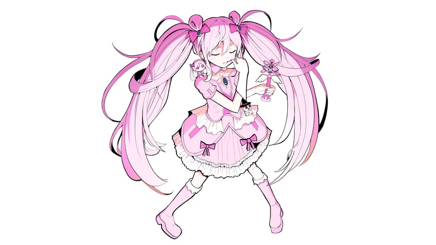 hatsune miku, aimaina, and doushite-chan (vocaloid and 1 more) drawn by pinocchio-p