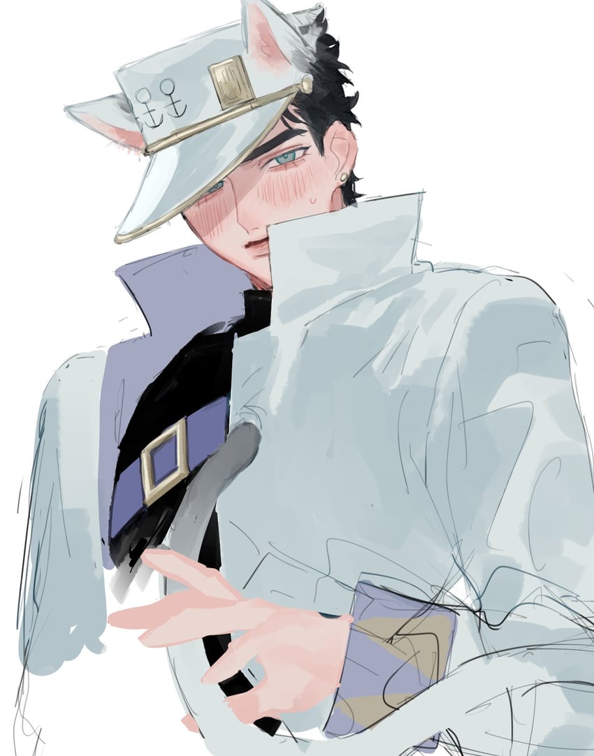 kujo jotaro (jojo no kimyou na bouken and 1 more) drawn by tem_1231