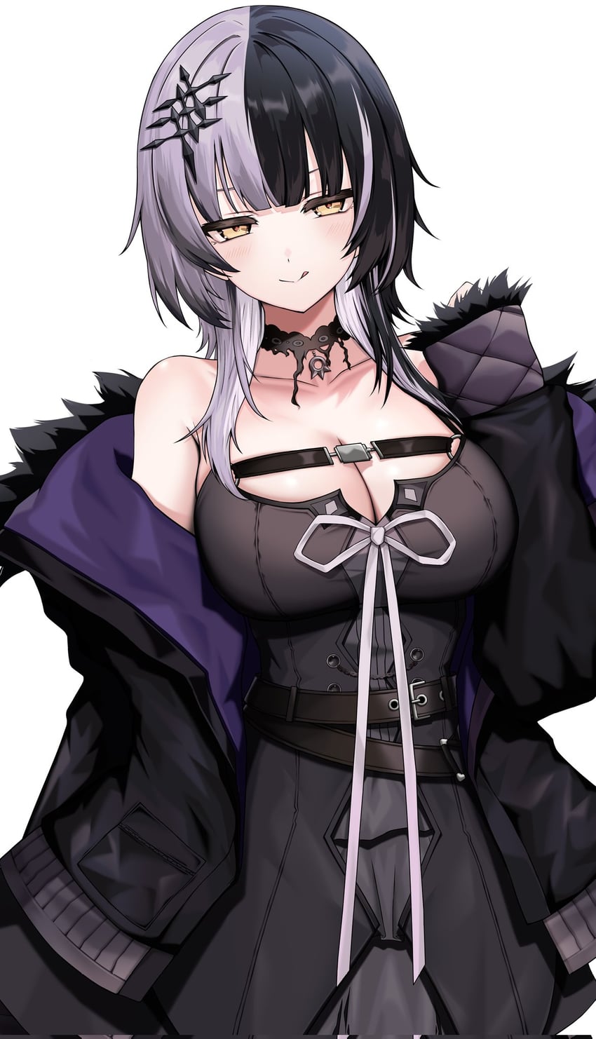 shiori novella (hololive and 1 more) drawn by kushinaka