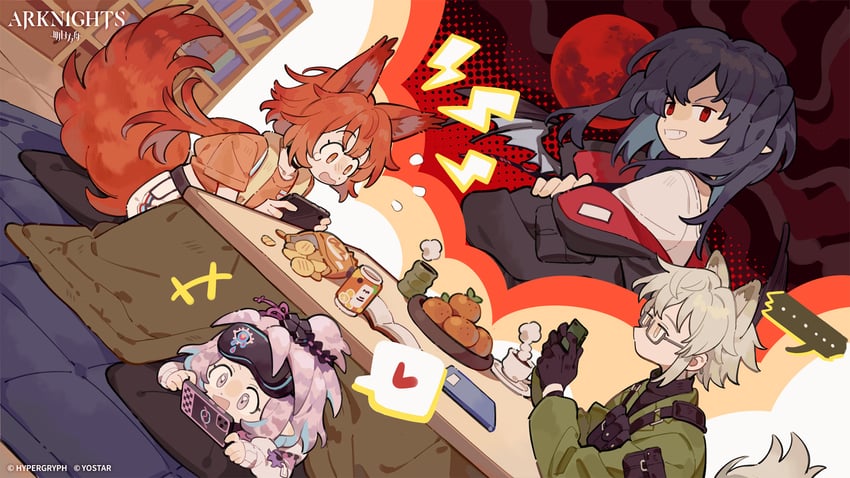 flametail, closure, kirara, and aosta (arknights) drawn by siyer