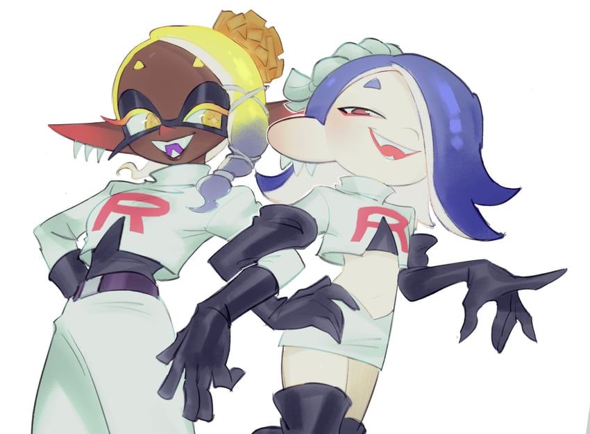 jessie, james, shiver, and frye (pokemon and 2 more) drawn by vongulli
