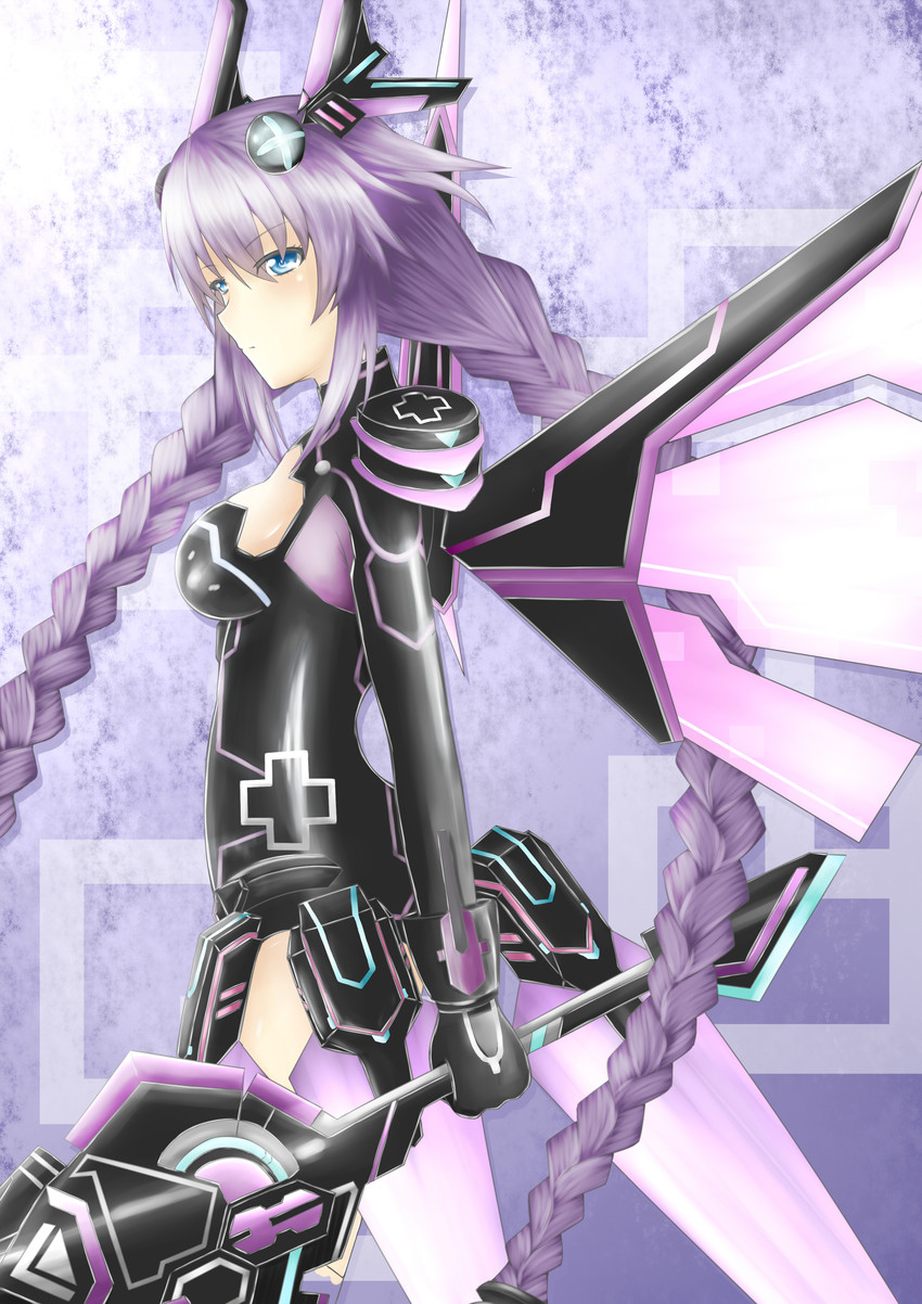 neptune and purple heart (neptune) drawn by megaro_(affrest)