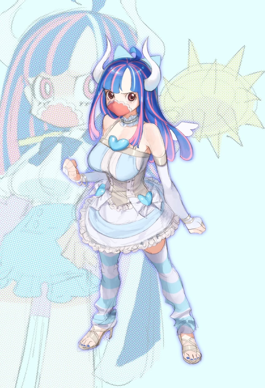 stocking and ulti (one piece and 1 more) drawn by urasanmyaku