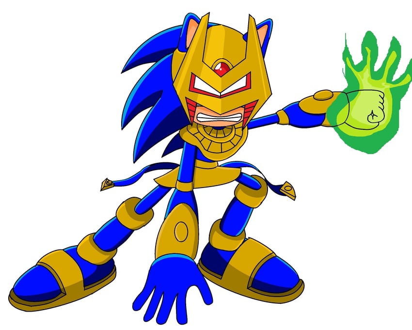 sonic the hedgehog and enerjak (sonic and 1 more) drawn by supersentaihedgehog