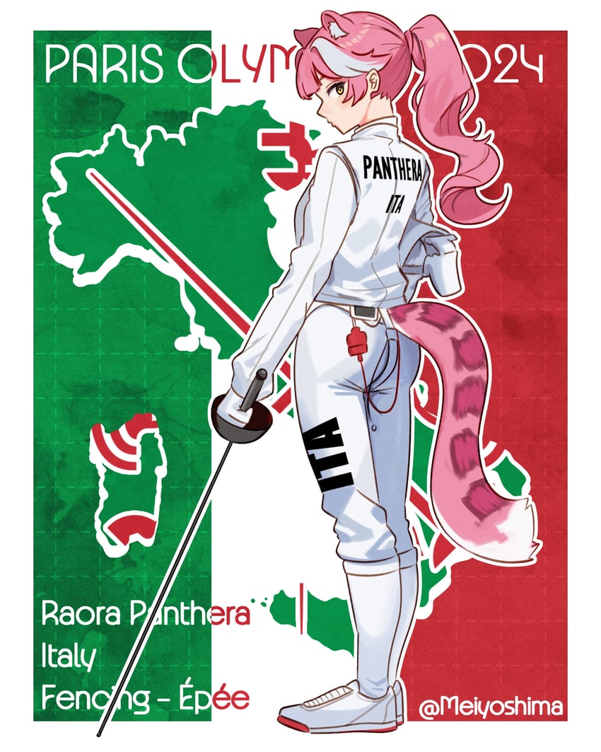 raora panthera (hololive and 3 more) drawn by meiyoshima
