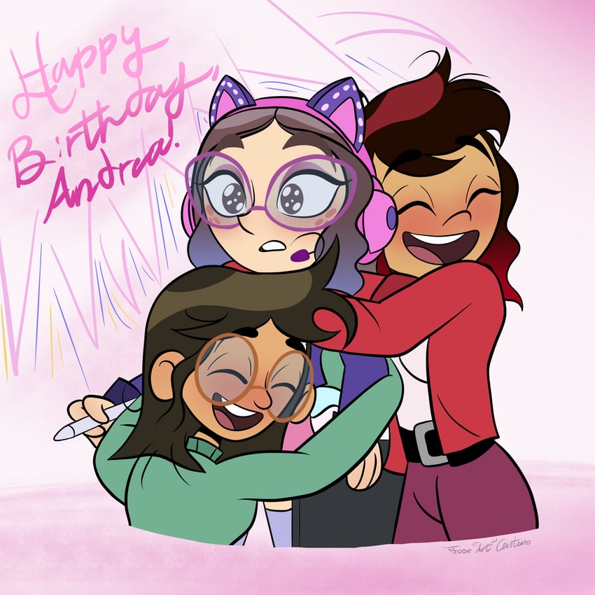 andrea davenport, molly mcgee, and libby stein-torres (the ghost and molly mcgee) drawn by joseartcentenoofficial