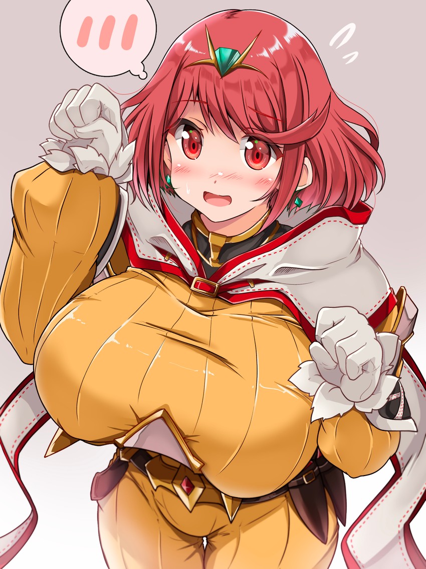 pyra and nia (xenoblade chronicles and 1 more) drawn by kurokaze_no_sora