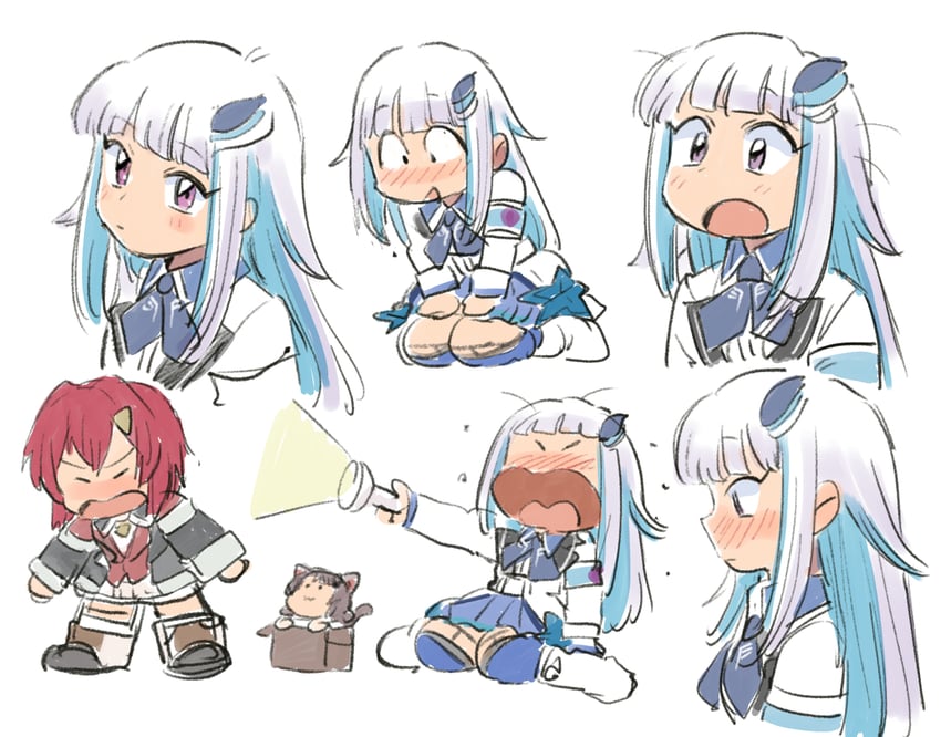 lize helesta, ange katrina, and inui toko (nijisanji) drawn by tsubobot
