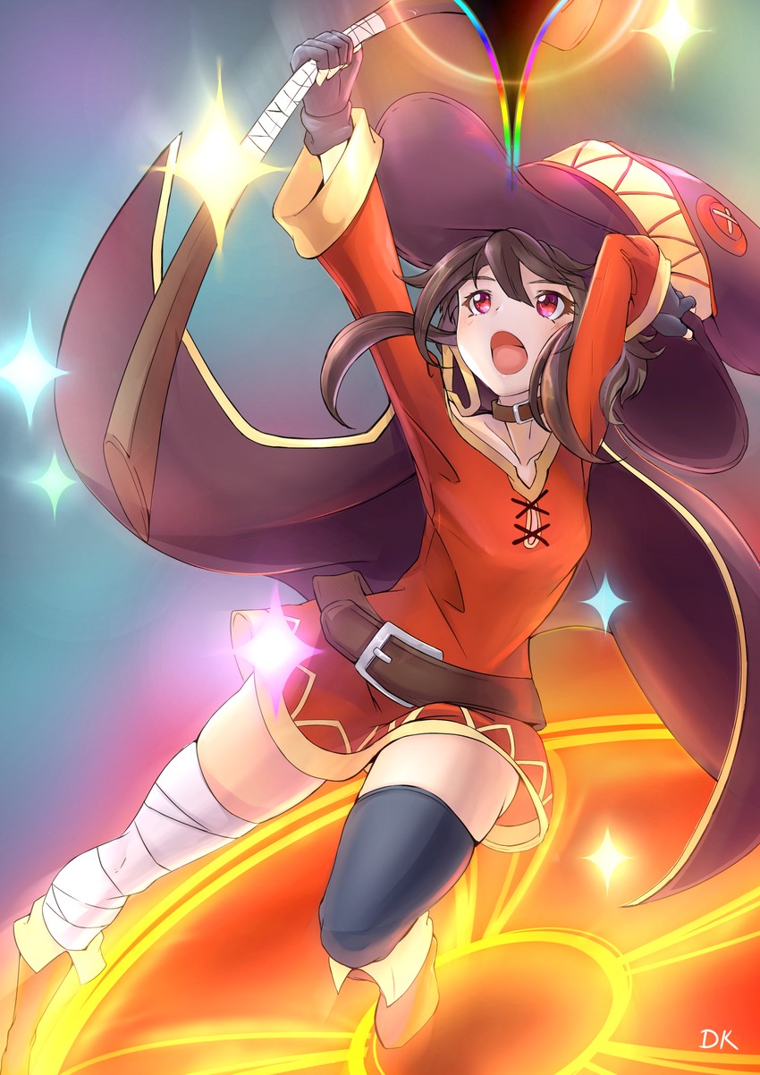 megumin (kono subarashii sekai ni shukufuku wo!) drawn by deekei
