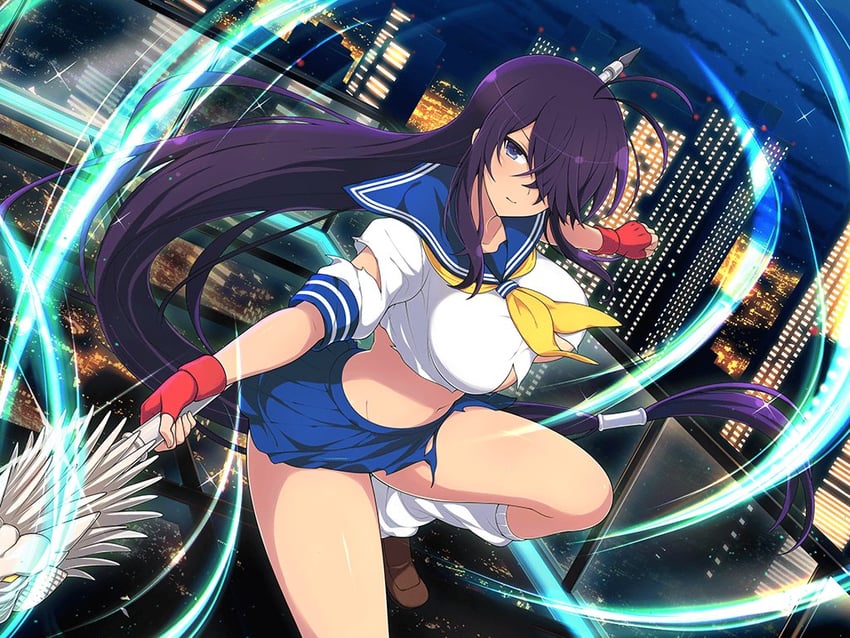 kan'u unchou (senran kagura and 2 more) drawn by yaegashi_nan