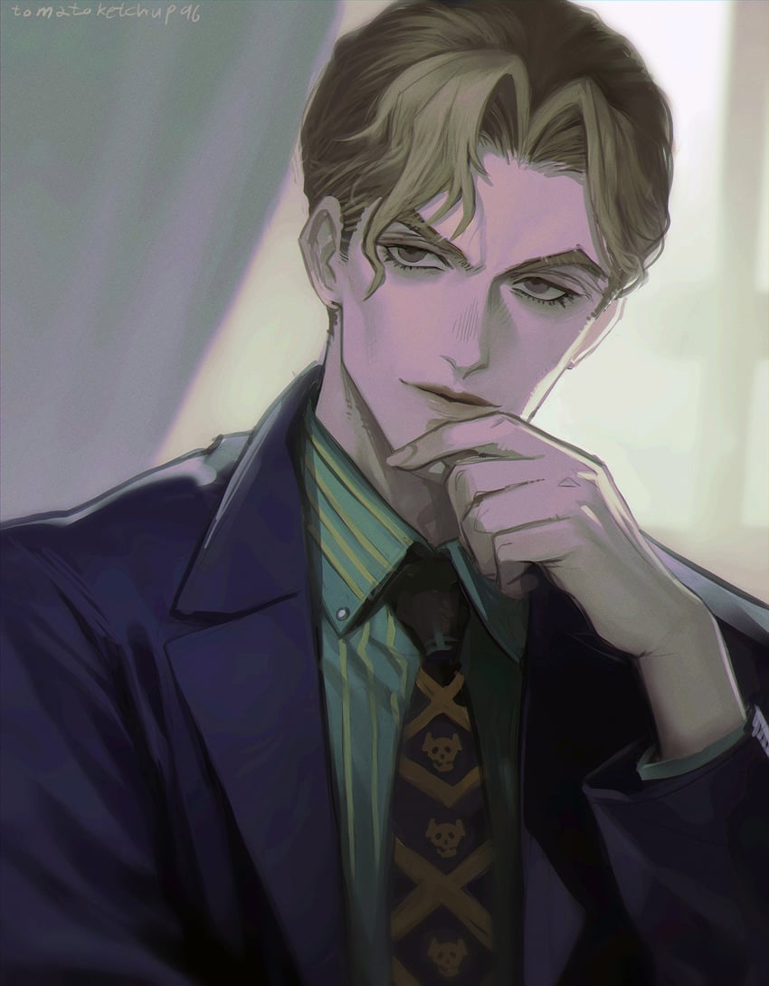 kira yoshikage (jojo no kimyou na bouken and 1 more) drawn by tomatoketchup96