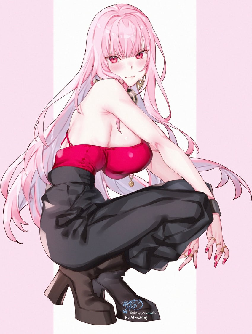 mori calliope (hololive and 1 more) drawn by kamiya_maneki