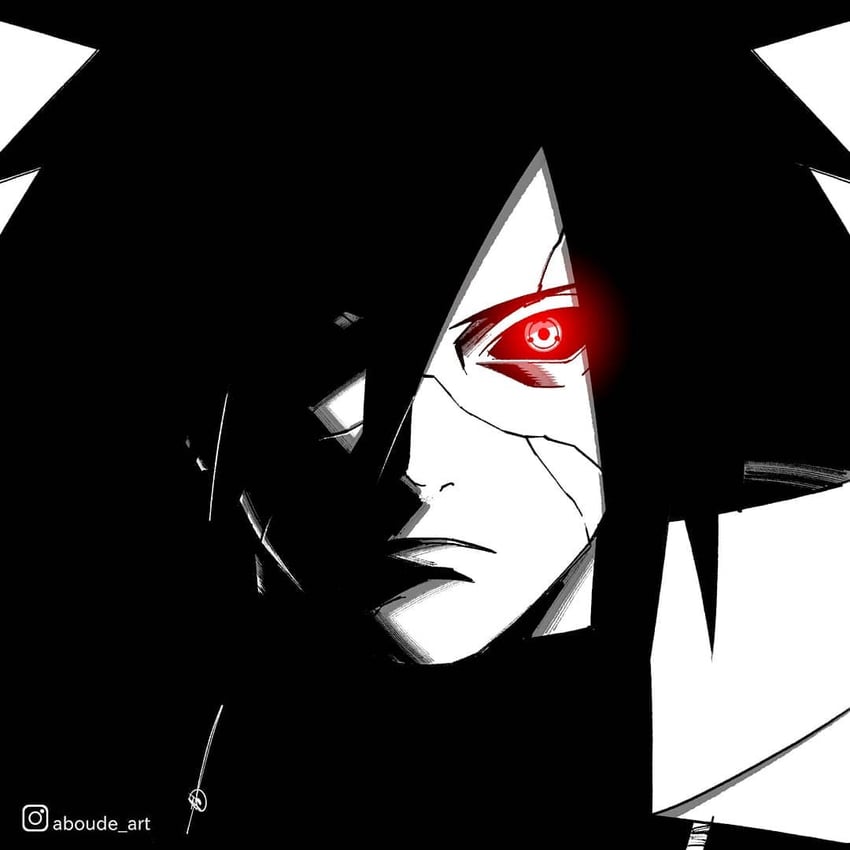 uchiha madara (naruto and 1 more) drawn by aboude_art