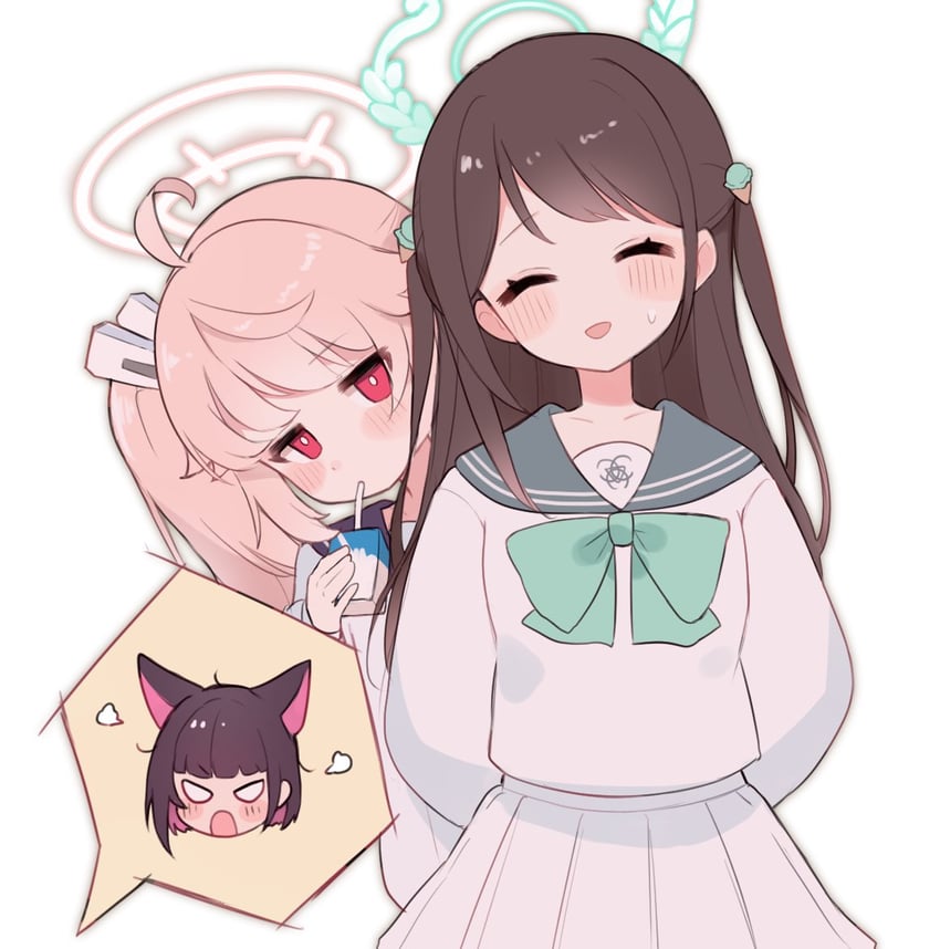 kazusa, natsu, and airi (blue archive) drawn by tonikaku_kaku