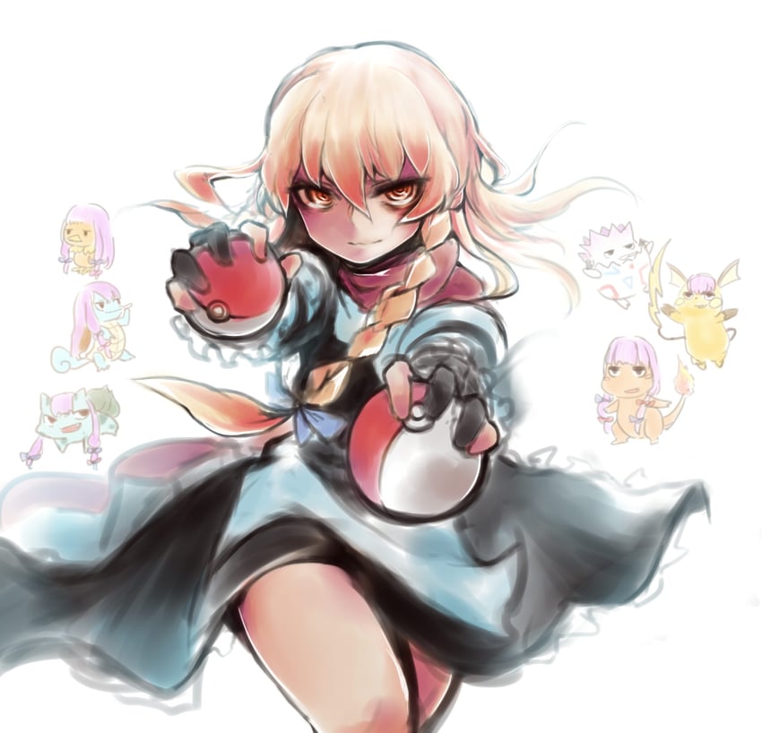 kirisame marisa, patchouli knowledge, bulbasaur, squirtle, charmander, and 5 more (touhou and 2 more) drawn by marutoman_chuui