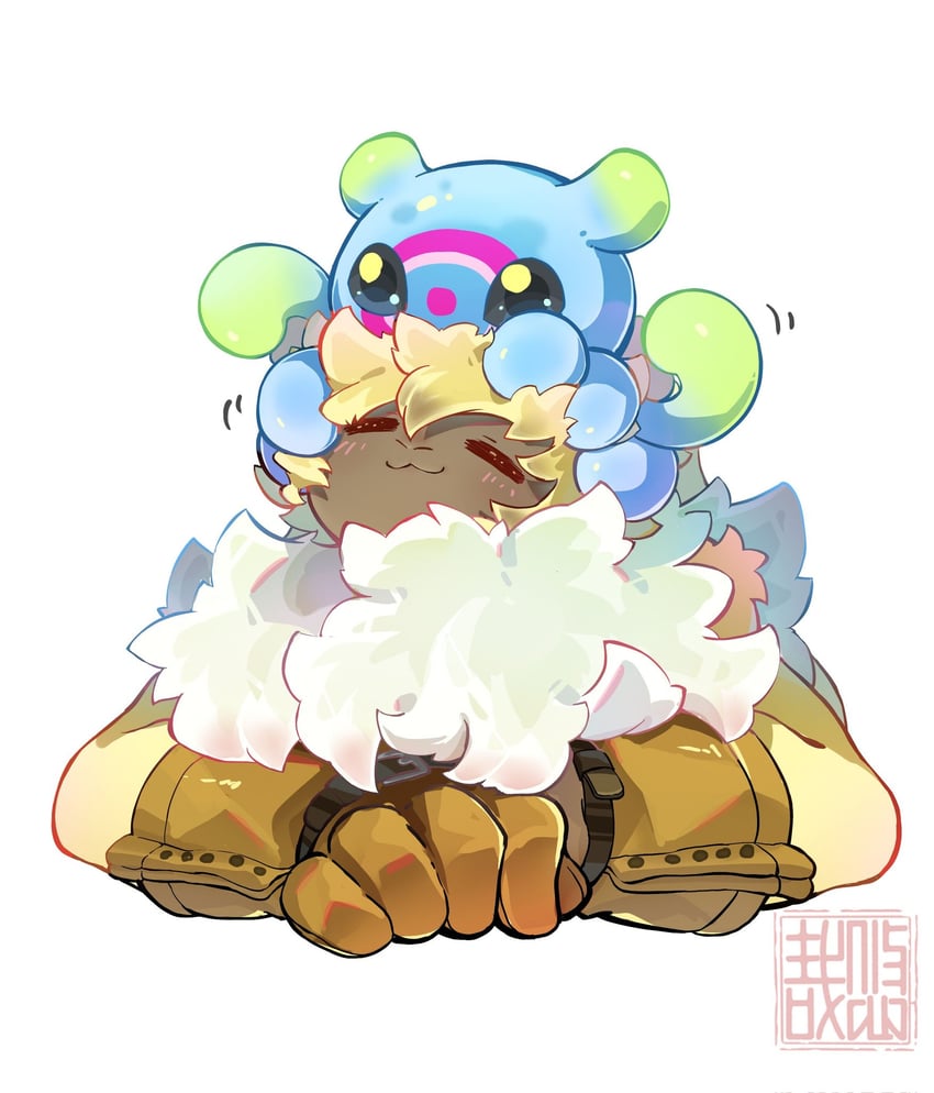 jellymon and symbareangoramon (digimon and 1 more) drawn by youzaiyouzai112